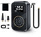 MeevrgR Portable Tire Inflator, 3000mAh Rechargeable Electric Air Compressor - Fast 10s Inflation, Auto Shutoff & LCD Display for Car, Bike, Motorcycle (Black, 7.09x3.35x1.89in)(Pro)