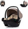 Chipolino i-Size Babyschale Duo Smart Gruppe 0+, Kissen, verstellbare Kopfstütze, Farbe:braun