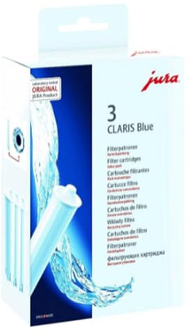 Replacement Cartridge for Jura Water Filter Coffee Machines - Blue Cartridges - Pack of 3