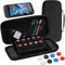 PALPOW Carrying Case and Screen Protector for Nintendo Switch 2,Hard Shell Travel Carry Slim Case with 10 Game Card Slots,Tempered Glass,8 Thumb Grips,10 in 1 Accessories Kit for Switch 2 Console