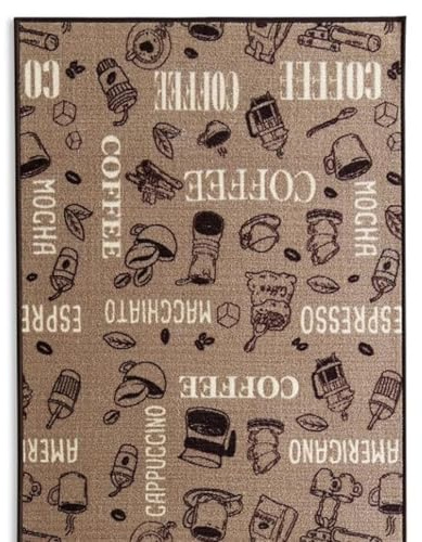 Floordirekt teppichläufer rutschfest | Hochwertige Verarbeitung | Rutschhemmender Gelrücken | Erhältlich in vielen Größen (80 x 250 Coffee)