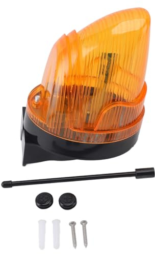 plplaaoo LED-Blinklicht, wetterfeste, helle LED-Sicherheitsalarmlampe für den privaten Swimmingpool und Außenbereiche, Polycarbonat-PC-Material, 14,5 x 12,5 x 10 cm (24 V)