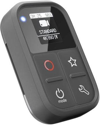 Telecomando intelligente wireless di ricambio per GoPro Hero 10/9/8 Black/Max/7 Black/6 Black OLED Screen Built-in Battery 80M Control Distance with Stick Mount Wrist Strap USB Charging Cable