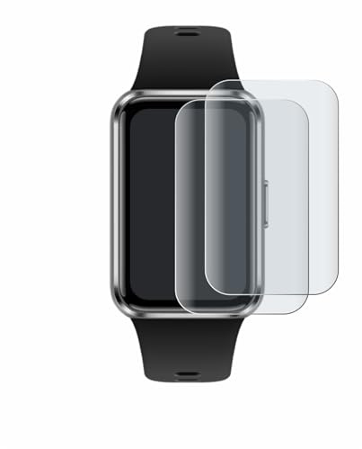 BROTECT Schutzfolie für Huawei Band 11 | 2 Stück Entspiegelnder Displayschutz Made in Germany Matte Full-Screen Folie Full-Cover 3D Curved Anti-Reflexion Montage Kit