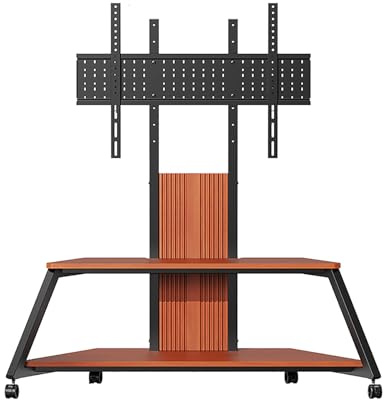 Soporte de TV para televisores de 50 a 100 pulgadas, altura ajustable y ahorra espacio, soporte de suelo con soporte, ideal para sala de estar, dormitorio y uso al aire libre