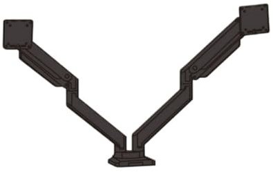 Dual-screen monitor stand large load-bearing computer display desktop rotating base 18KG
