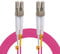 Waytex WAYTYEX 34826 Câble Fibre Optique OM4 20,00 m – Jarretière Optique LC/LC Duplex Multimode 50/125 Rose 20,00 m