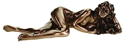 Veronese by Joh. Vogler GmbH Weiblicher Akt liegende Frau Figur bronziert Skulptur