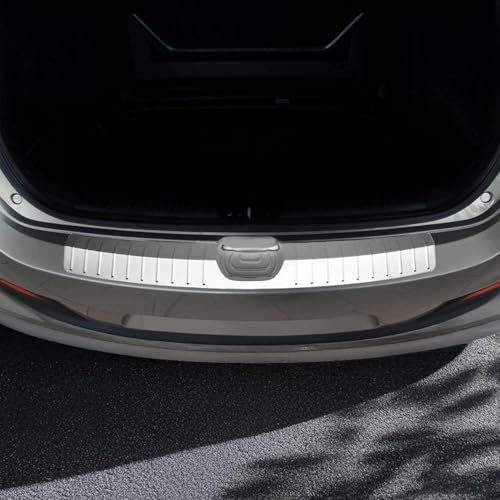 OMAC Ladekantenschutz Stoßstange kompatibel mit Kia Ceed 2012-2018 Schrägheck Edelstahl Chrom