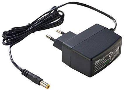 PremiumCord Universal Netzteil 230V/ 9V/ 1A DC, Netzadapter AC/DC, Stromadapter und Stromkabel für Router und weitere 9V-Geräte, Ausgangsstecker 5,5mm/ 2,1mm