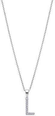 LOTUS SILVER Collier Lettre L LP1958-1/L LP1958-1/L, Blanc, Taille Unique, Métal, Pas de gemme