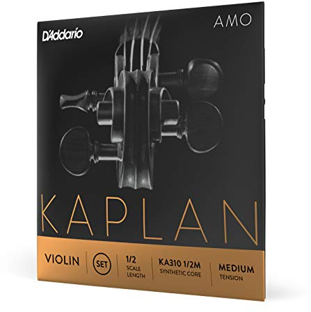 D'Addario Kaplan Amo Violinsaiten - Vollständiger Satz - KA310 1/2M - Violinsaiten - 1/2 Skala, Mittlere Spannung