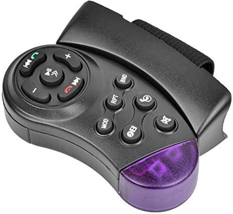 Telecomando sul Volante Senza Fili Telecomando Volante Autoradio 11 Pulsanti Universale per Lettore CD DVD MP5 per Auto