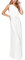 Vestido de Dama de Honor para Mujer, Elegante, Escote en V, Espalda Descubierta, Sin Hombros, para Cóctel, Verano, Formal, Boda, Fiesta, Baile Blanco S
