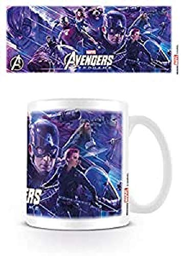 Marvel MG25660 Avengers: Endgame - Taza de cerámica (11oz / 315ml), diseño de Batalla Ultime