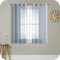 MRTREES Voile Gardinen Vorhang halbtransparent kurz mit Ösen in leinenoptik Stores Gardinen Schals für Wohnzimmer Schlafzimmer Kinderzimmer Grau 175×140cm (H×B) 2er Set