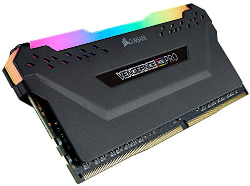 Corsair Vengeance RGB Pro 16GB (1x16GB) DDR4 3200 (PC4-25600) C16 Optimized for AMD Ryzen – Black CMW16GX4M1Z3200C16