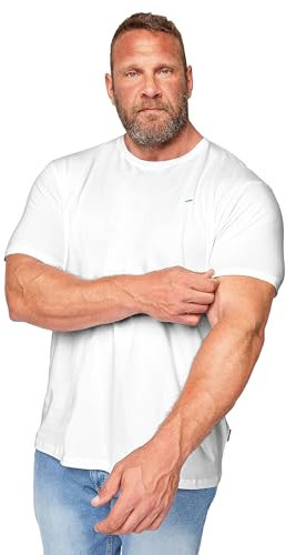 BadRhino Big & Tall Core Long Sleeve T-Shirt - Men's - Plus Size Curve White