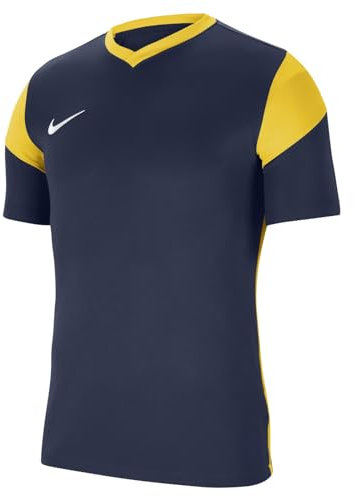 NIKE Men's Park Derby Iii Short sleeve jersey, Midnight Navy Tour Gelb Weiß, M UK