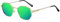 H HELMUT JUST Sonnenbrille Herren Ultraleicht UV400 CAT 3 Retro Metallrahmen Sonnenbrille Polarisiert Unisex