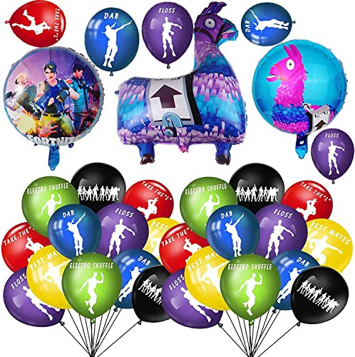 Game Birthday Balloons Decorations Set Video Game Birthday Balloons Gaming Foil Balloons Decorations for Game Theme Party