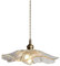 JHBHQKX Lustre en verre nordique en laiton chez l'habitant Bar allée porche Restaurant café lumière simple tête feuille de lotus pendentif lumière E27