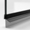 Duschdichtung für Glastüren schwarz I 110cm Duschtürdichtung 6mm 7mm 8mm Glas Bodendichtung I Duschkabinen Dichtungen I Wasserabweisprofil Duschwand gerade I Abdichtung Dusche 21mm Dichtlippe