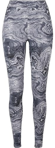 Urban Classics Damen Ladies Soft AOP Leggings Yoga Pants, blackoil, 5XL