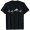 Wandern Herzschlag Berg Berge EKG Bergsteiger Wanderer Puls T-Shirt
