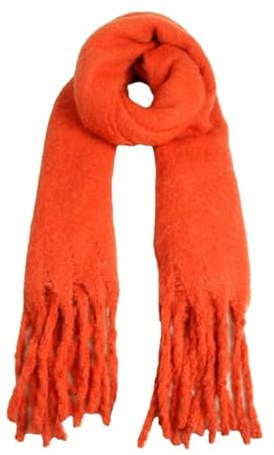 Capelli New York Boucle Schal Zweifarbig - Orange