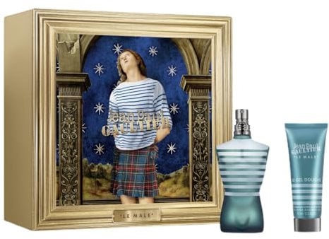 Jean Paul Gaultier Le Male Eau de Toilette 75ml Gift Set 2022 (Contains 75ml EDT, 150ml Shower Gel & 10ml Travel Spray), Pack of 1