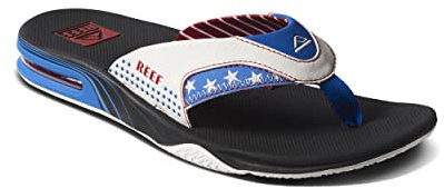 REEF Men's Fanning Flip-Flop, 1776 Black, 5 UK