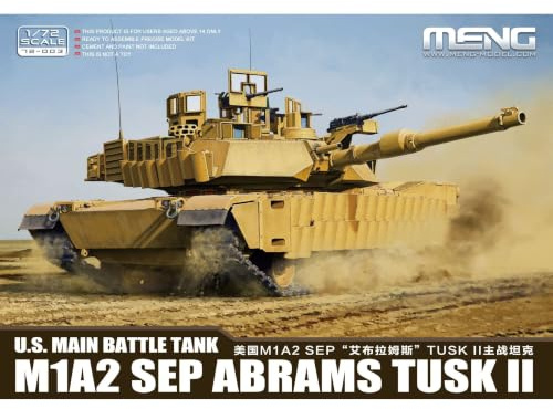 Meng Model 1:72 - US MBT M1a2 SEP Abrams TUSK II