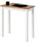 hagge home Skandinavisch Holz Tisch Schreibtisch Kleiner Tisch Esstisch Computertisch Küchentisch Office Desk PC Tisch Homeoffice Esszimmertisch Wohnzimmertisch Arbeitszimmertisch 75x38 Weiß Braun