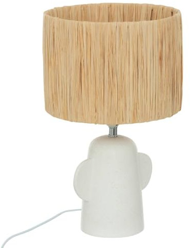 Atmosphera – Lampe Raia, Höhe 38 cm, Weiß
