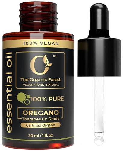 Plant Based Oregano Essential Oil – Cold Pressed Oregano Drops for Nail & Skin Care – Organic Essential Oil for Natural Immune Support, Detox & Cleanse