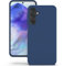YATWIN Cover per Samsung Galaxy A55, Custodia in Silicone Morbido con Tagli di Precisione per Fotocamera, Design Ultra Sottile, Protezione 360° con Bordi Rialzati, Blu‌