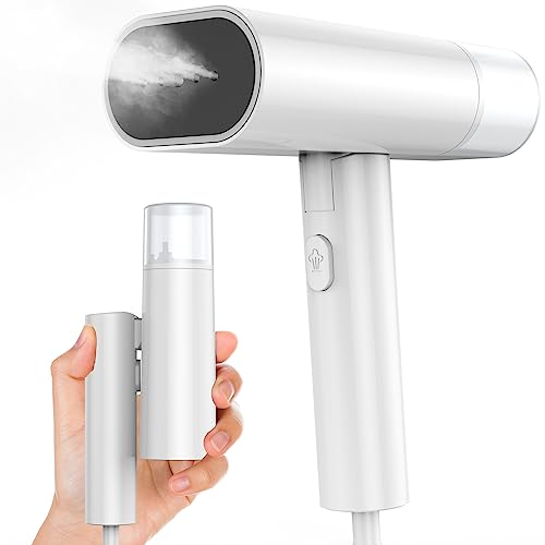 MAK Défroisseur Vapeur Vertical, Fer à repasser portable haute puissance pour la maison, le bureau, le voyage, Voyage Vapeur Steamer, blanc