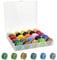 CAREDGO Cordoncino di Cotone Cerato 0,55mm*10m Cordoncino di Cera 25 Rotoli Cordoncino di Poliestere Cerato Filo di Cera Filo Cerato Cordoncino Cerato Colorato Cordoncino per Gioielli Filo per Cucire