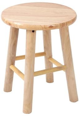 Massivholzhocker | 30cm Hoch, Rund |. Holzhocker Verwendbar Als Arbeitshocker, Gitarrenhocker, Hocker Geeignet Für Küche, Wohnzimmer, Zuhause