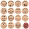 Faccito 15 Stück Holz Lehrer Stempel Tiere Motivstempel Set Belohnung Gummi Lob Stempel Geschenk Deko für Rückmeldung Erzieher Lehrer Lehrertag