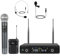 Wireless Microphone System Lavalier Handheld Mic Set Frequencies Cordless Mic For Karaoke Church Singing