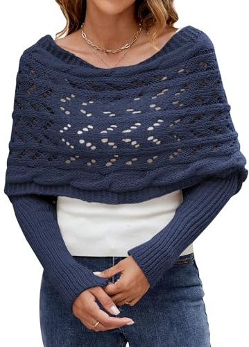 Wantonfy Schal Damen Ärmeln Schal Sweater Wrap Pashmina Schals und Tücher Schals für Herbst Winter