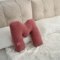 Plüsch Buchstaben Kissen,Buchstabenkissen, Buchstaben-Sofakissen, Initialenkissen, Dekorativer Kissenbezug mit englischem Alphabet,Dekorative Kissen Für Kinderzimmer Sofa Bett Boden (M,38x30 cm)