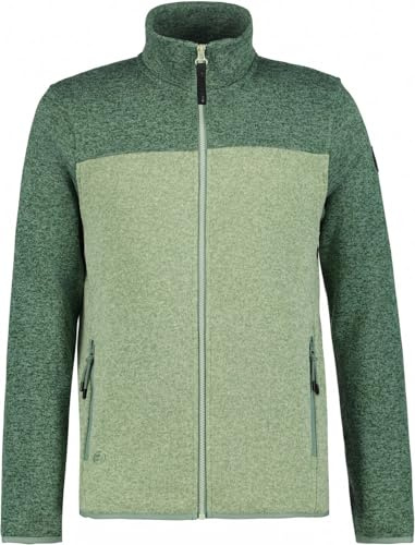 ICEPEAK Agen Strickfleecejacke Herren ohne Kapuze, Größe:XL, Farbe:Grün