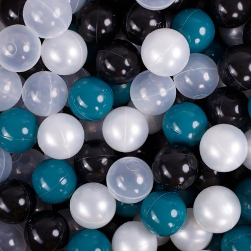 H&F Heimtextilien 300 Bälle für Bällebad Ø 7 cm – Bunte Plastikbälle für Kinder & Babys – Weiche & langlebige Spielbälle – BPA-frei & schadstofffrei – Perfekt für Spielzelt, Hüpfburg & Garten
