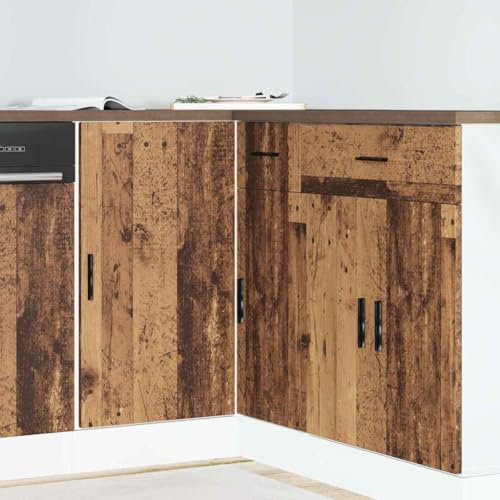 Genérico Mueble bajo para Fregadero “Lyon” de Madera Antigua,Armarios de cocina-854296