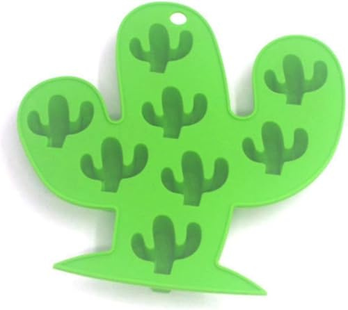 Ice Cube Tray - Cute Cactus Flamingo Pineapple Molds, Reusable BPA Free, Ideal for DIY Jelly, Juice, Cocktails, and Whiskey
