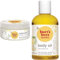 Burt's Bees Mama Bee parfümfreie Körperbutter, für den Bauch, 185 g Tiegel & 100 Prozent Natürliches Mama Bee Pflegeöl, 115 ml