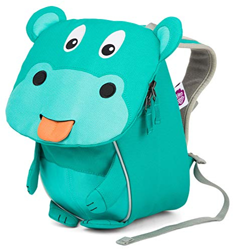 Affenzahn Kleiner Freund - Kinderrucksack für 1-3 Jährige im Kindergarten - Nilpferd - Türkis